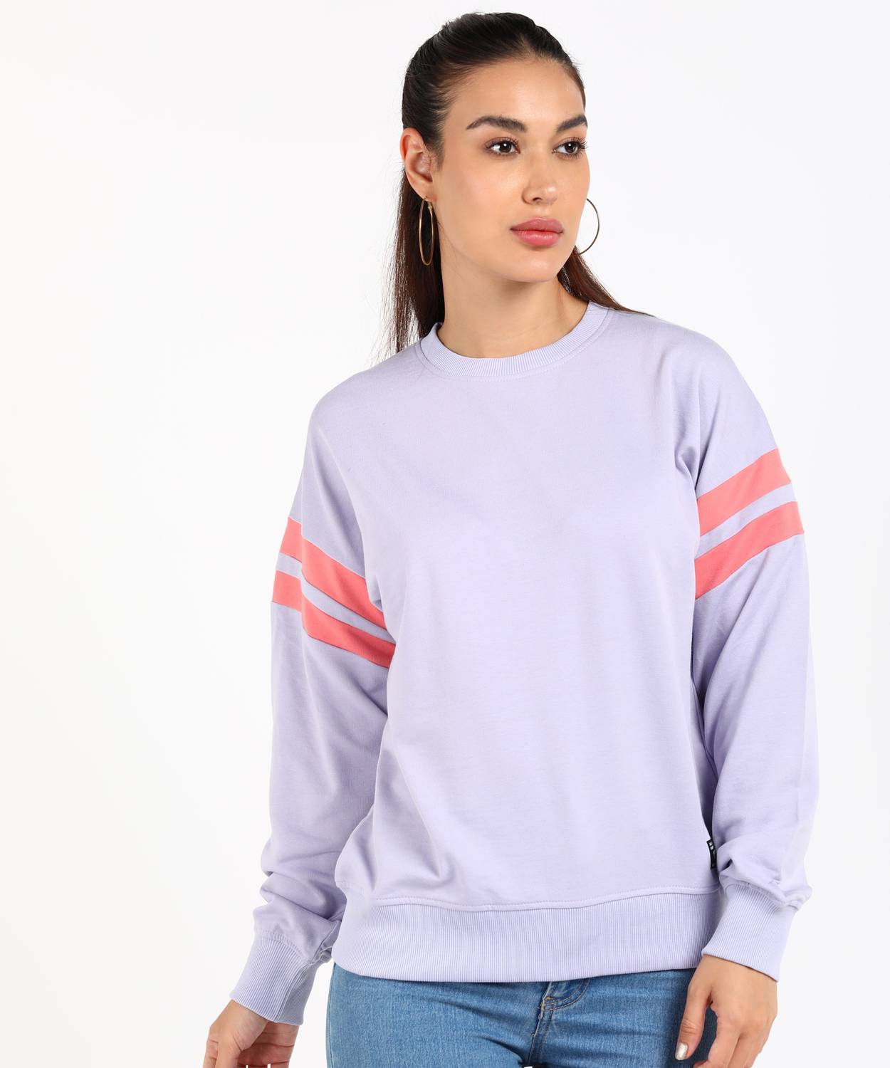 abof by Aditya Birla Full Sleeve Solid Women Sweatshirt