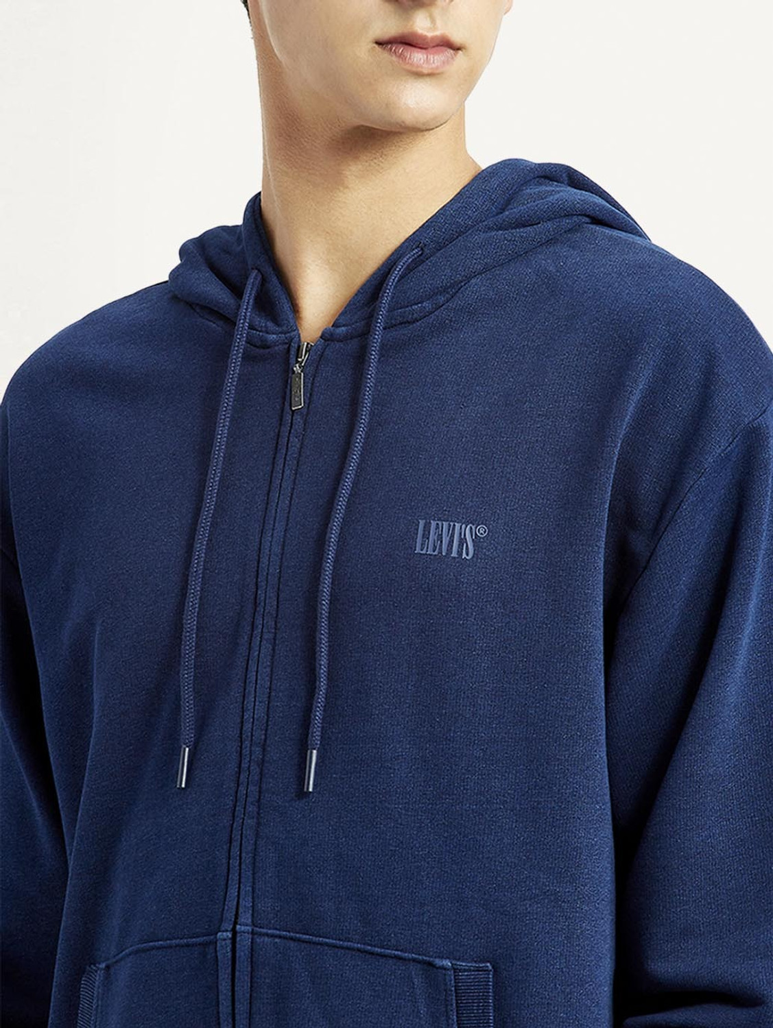 Image of LEVI'S Men Full Sleeve Graphic Print Hooded Sweatshirt
