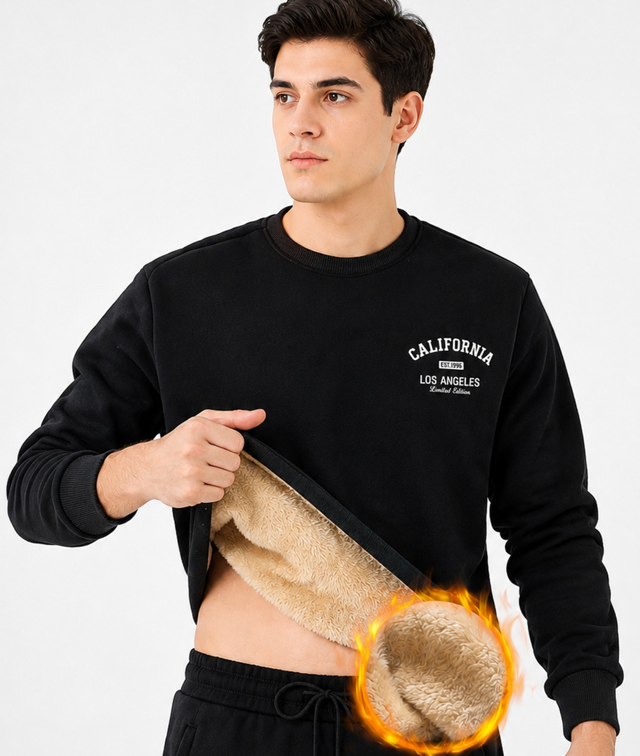Image of trendbite Men Full Sleeve Printed Sweatshirt