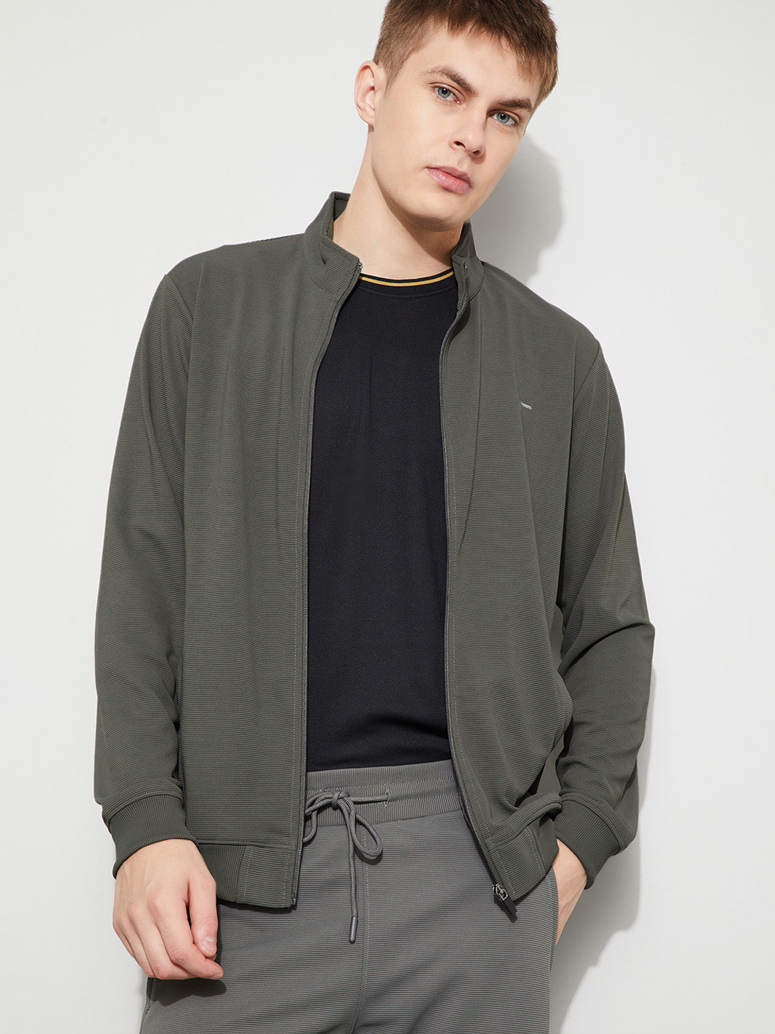 Image of Fame Forever by Lifestyle Full Sleeve Striped Men Sweatshirt