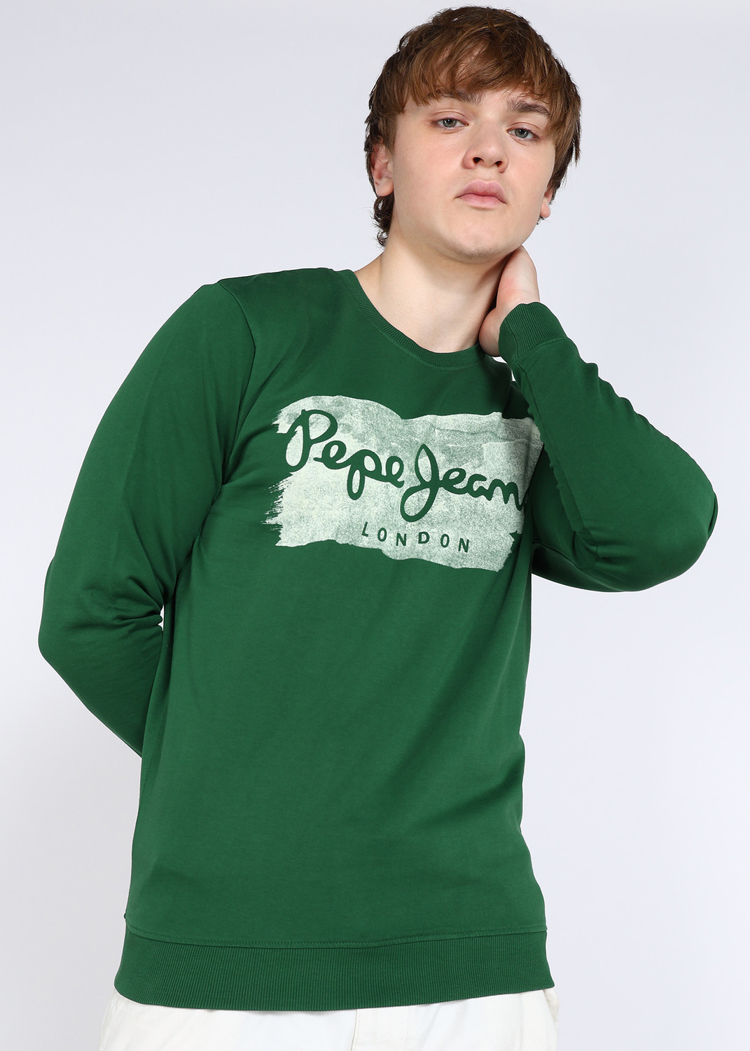 Image of Pepe Jeans Full Sleeve Graphic Print Men Sweatshirt