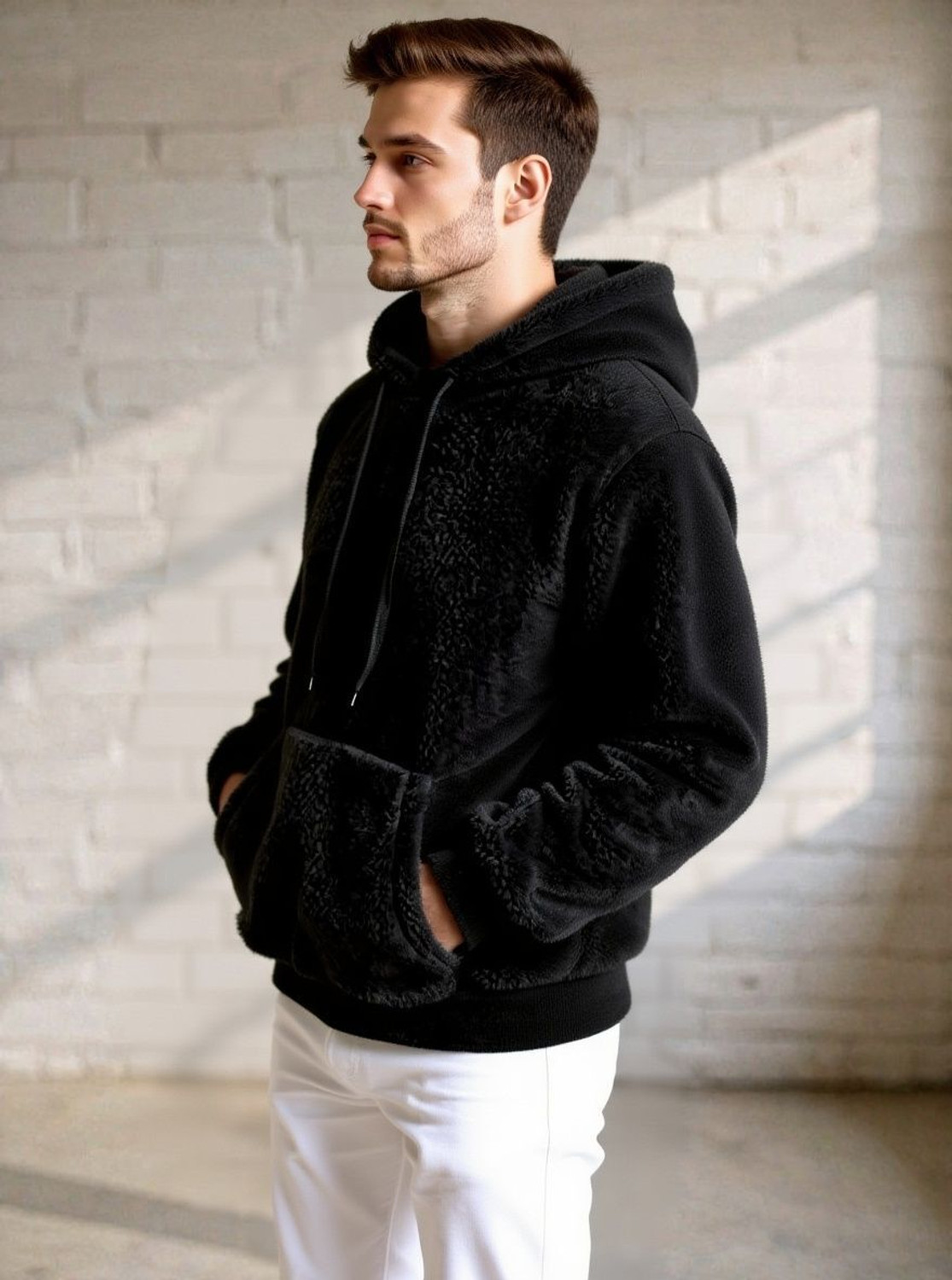 Image of Bellwit Full Sleeve Solid Men Sweatshirt