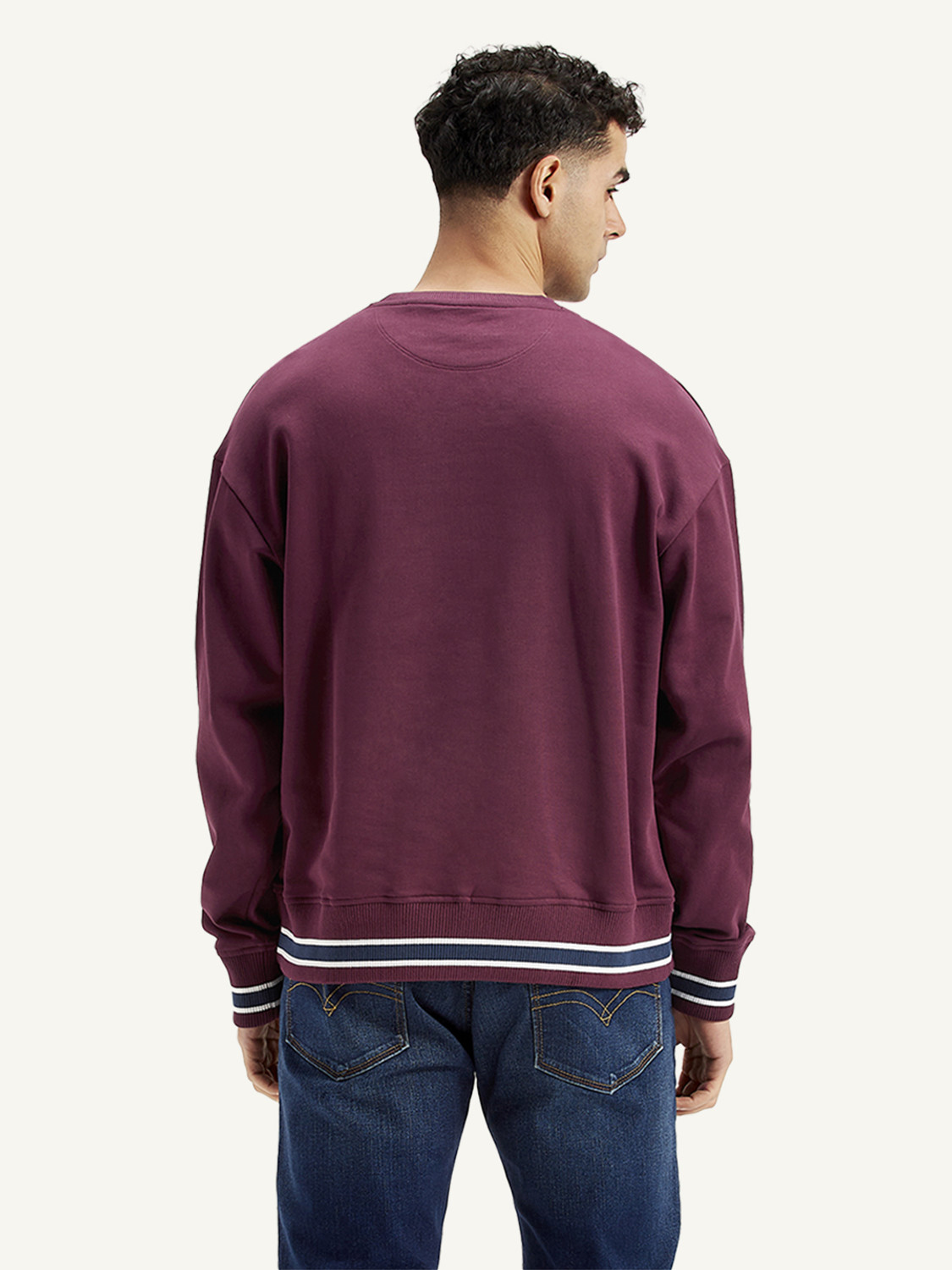 Image of LEVI'S Full Sleeve Graphic Print Men Sweatshirt