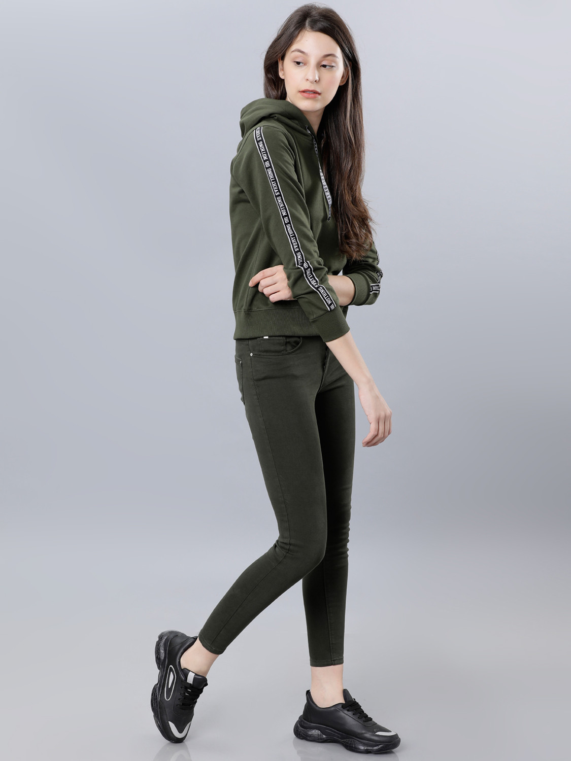 Image of Tokyo Talkies Full Sleeve Solid Women Sweatshirt
