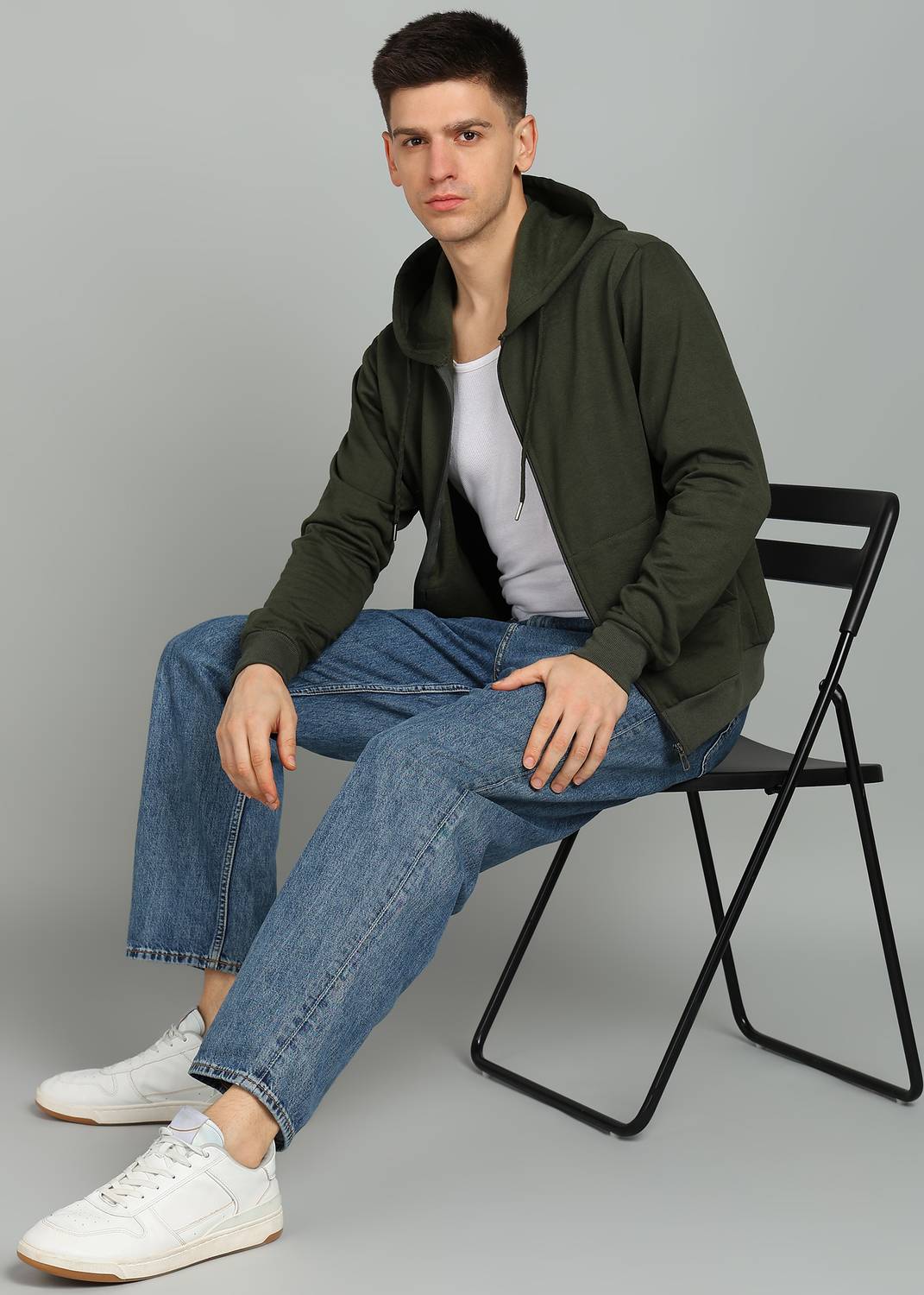 Adyavastram Full Sleeve Solid Men Sweatshirt