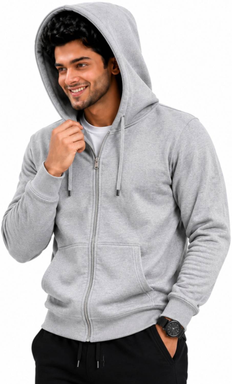 EMEX Full Sleeve Solid Men Sweatshirt - Image 3