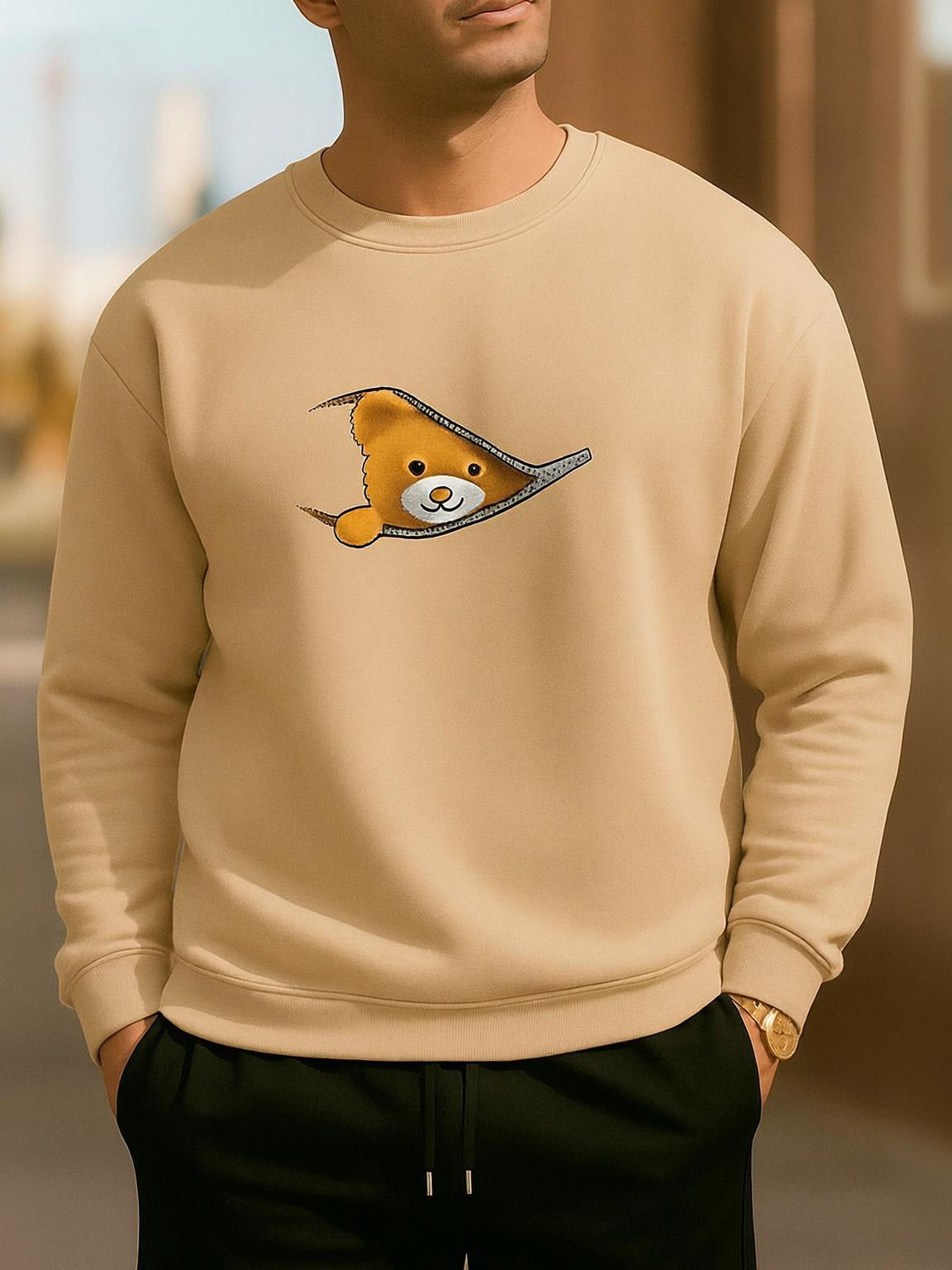 Image of MIRAVUENTURES Full Sleeve Printed Men Sweatshirt