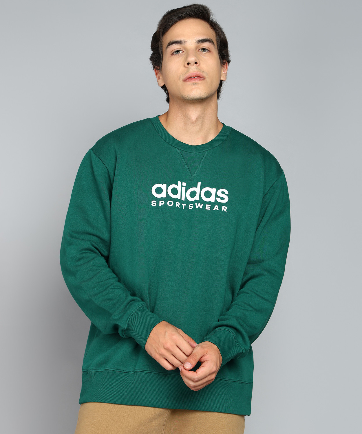 Image of ADIDAS Full Sleeve Printed Men Sweatshirt