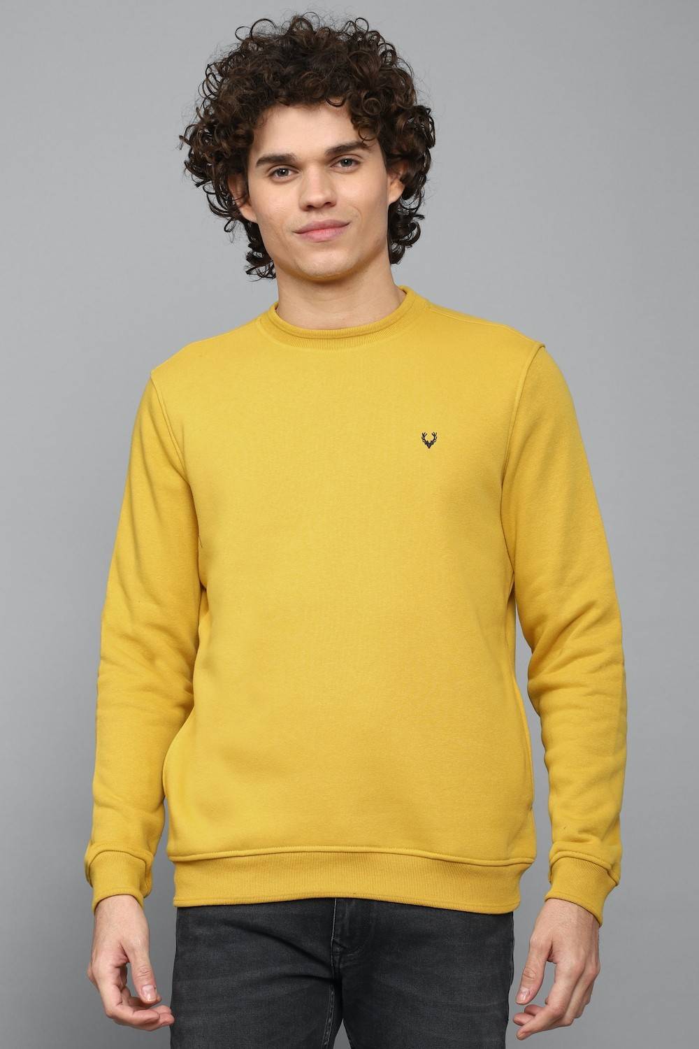 Allen Solly Full Sleeve Self Design Men Sweatshirt