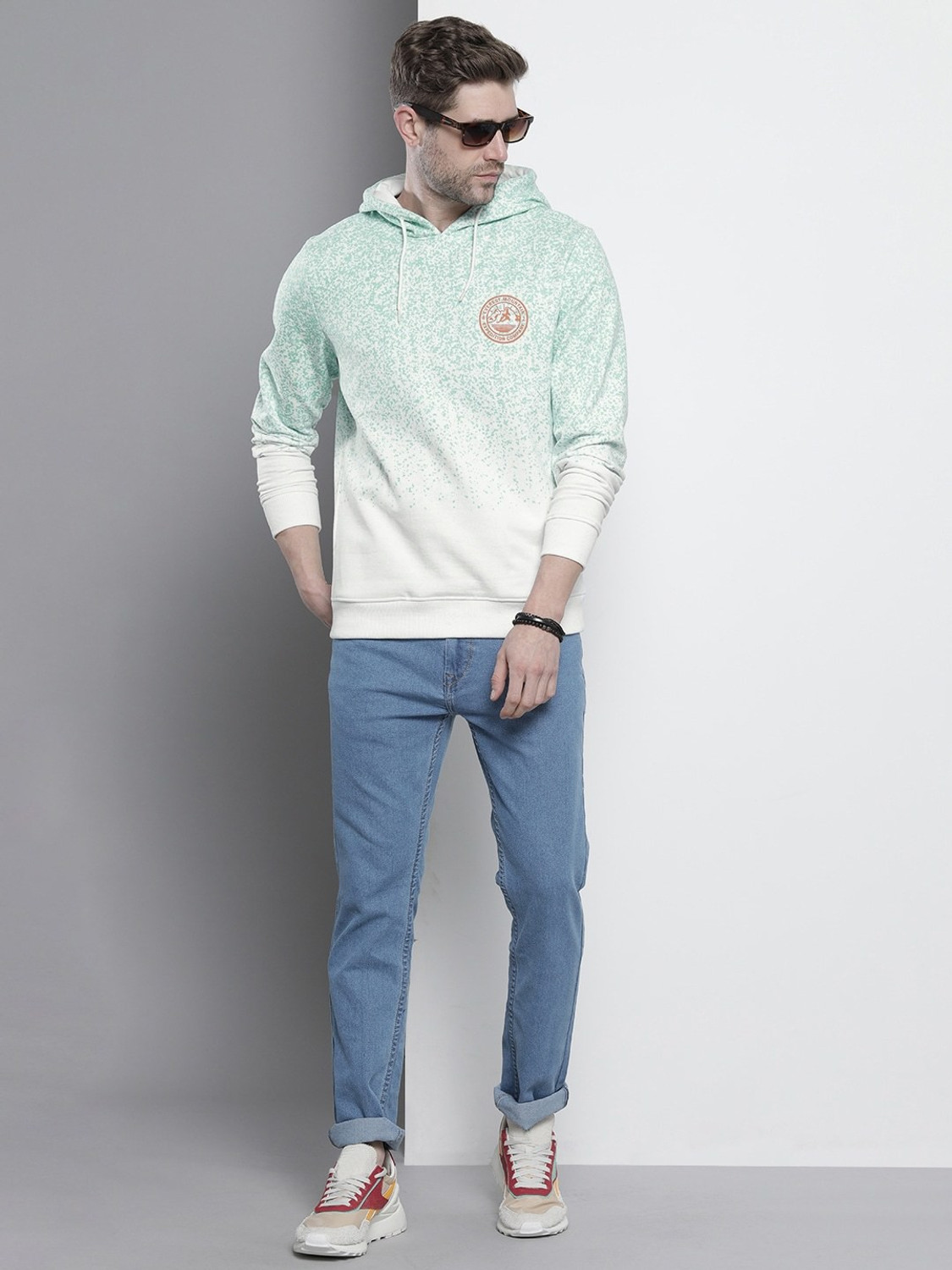 Image of The Indian Garage Co. Full Sleeve Printed Men Sweatshirt