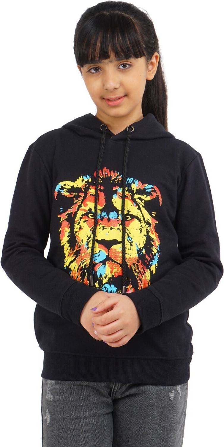 Sportcult Full Sleeve Printed Girls Sweatshirt