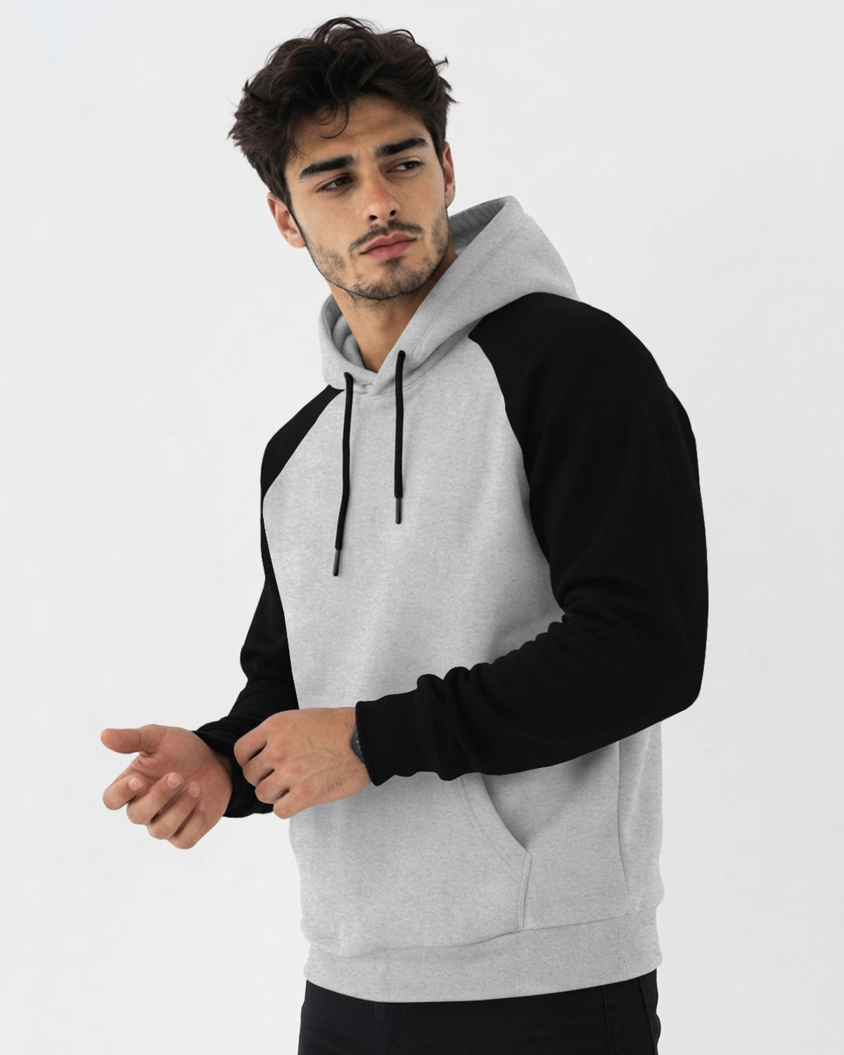 Image of TRIPR Full Sleeve Color Block Men Sweatshirt