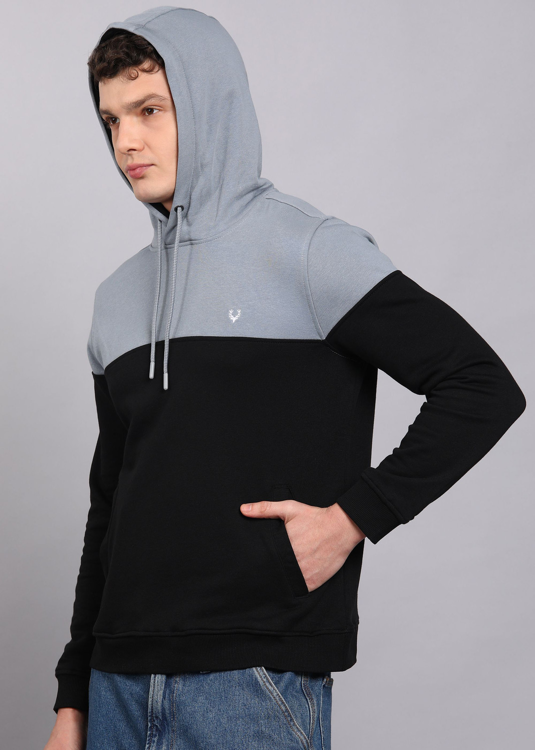 Image of Allen Solly Men Full Sleeve Solid Sweatshirt