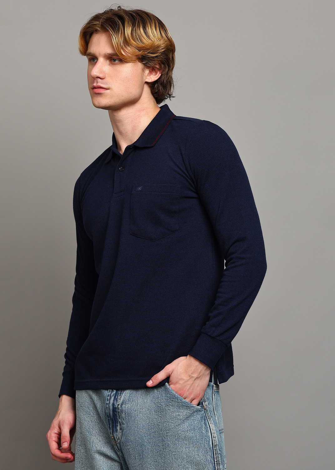 Image of MONTE CARLO Men Full Sleeve Solid Sweatshirt