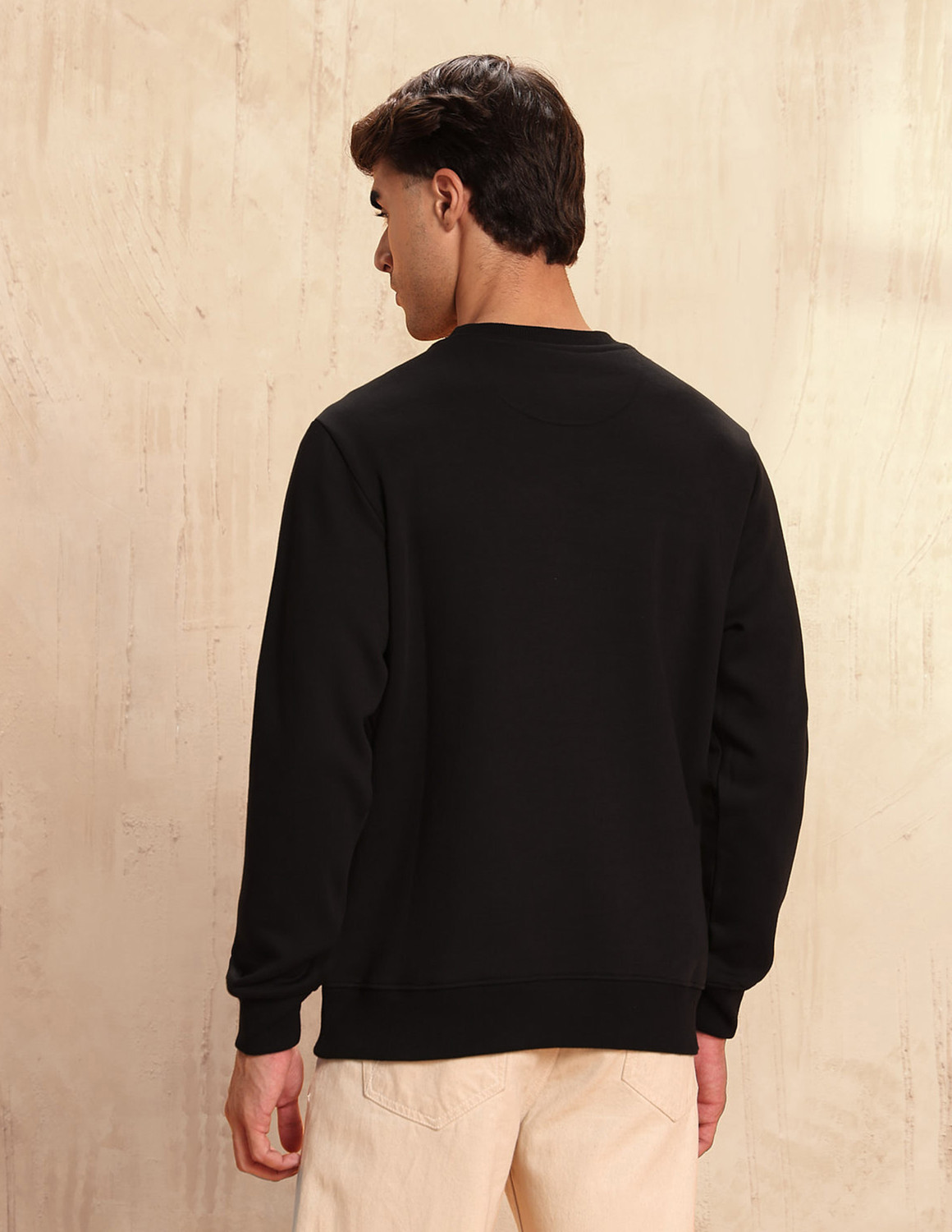 Image of U.S. Polo Assn. Denim Co. Full Sleeve Solid Men Sweatshirt