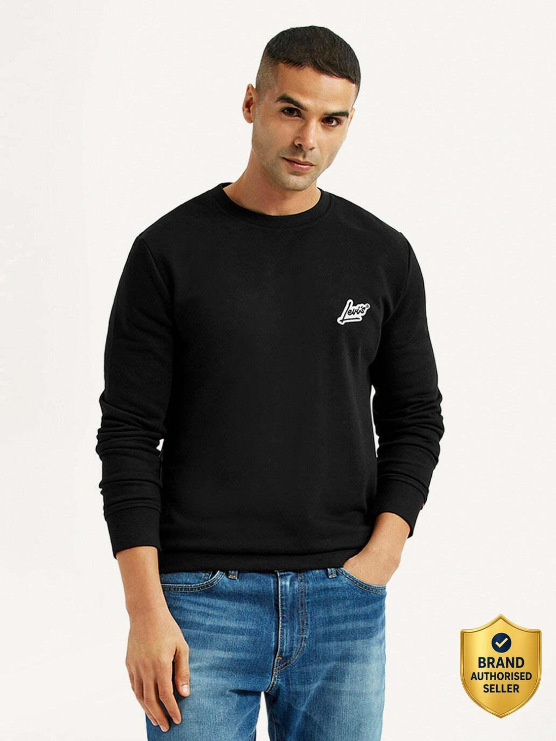 Image of LEVI'S Full Sleeve Graphic Print Men Sweatshirt