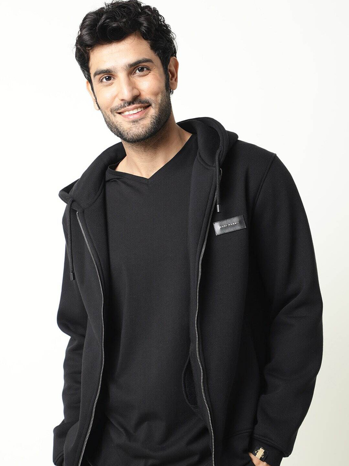 Image of Rare Rabbit Full Sleeve Solid Men Sweatshirt