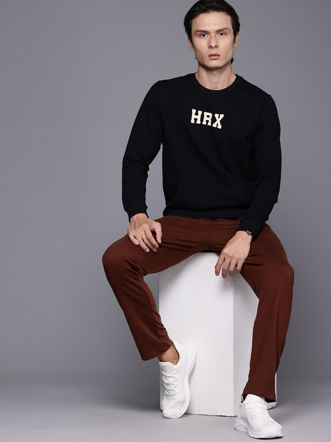 Image of HRX by Hrithik Roshan Full Sleeve Printed Men Sweatshirt