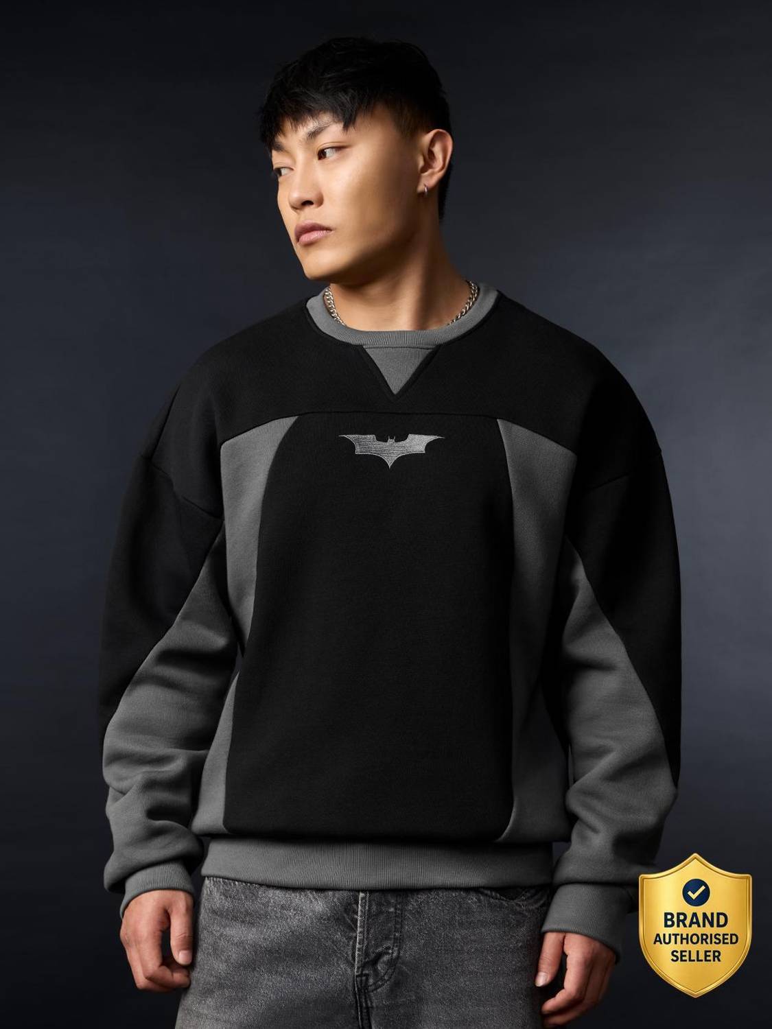 The Souled Store Full Sleeve Embroidered Men Sweatshirt - Image 1