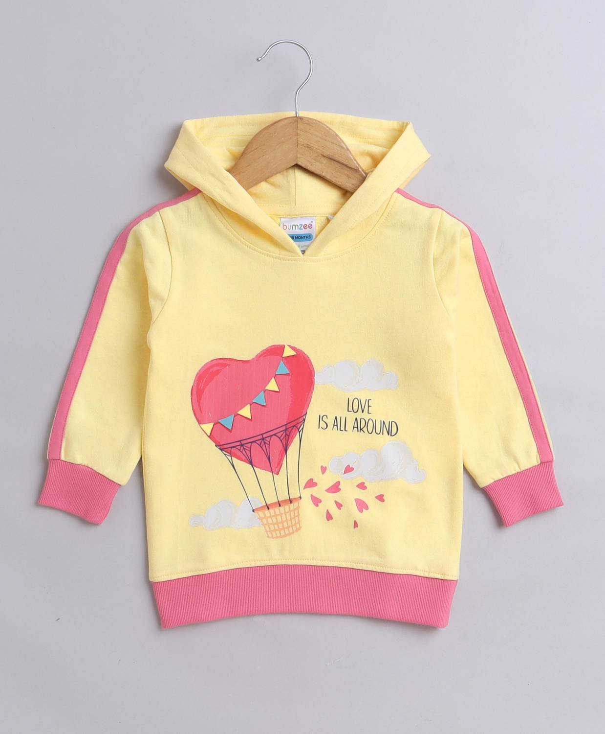BUMZEE Full Sleeve Printed Baby Girls Sweatshirt