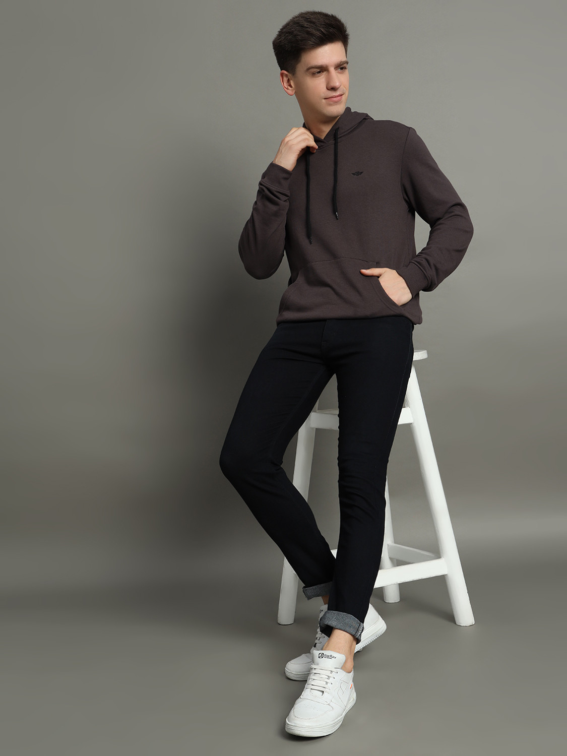 Image of GETGOLF Full Sleeve Solid Men Sweatshirt
