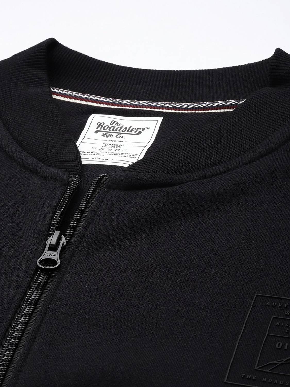 Roadster Full Sleeve Solid Men Sweatshirt - Image 3