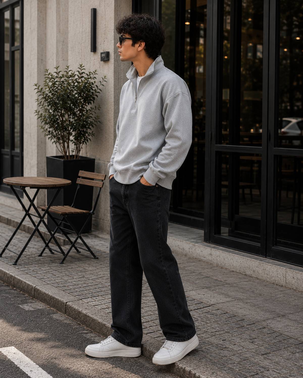 xpecto style Men Full Sleeve Solid Sweatshirt - Image 2