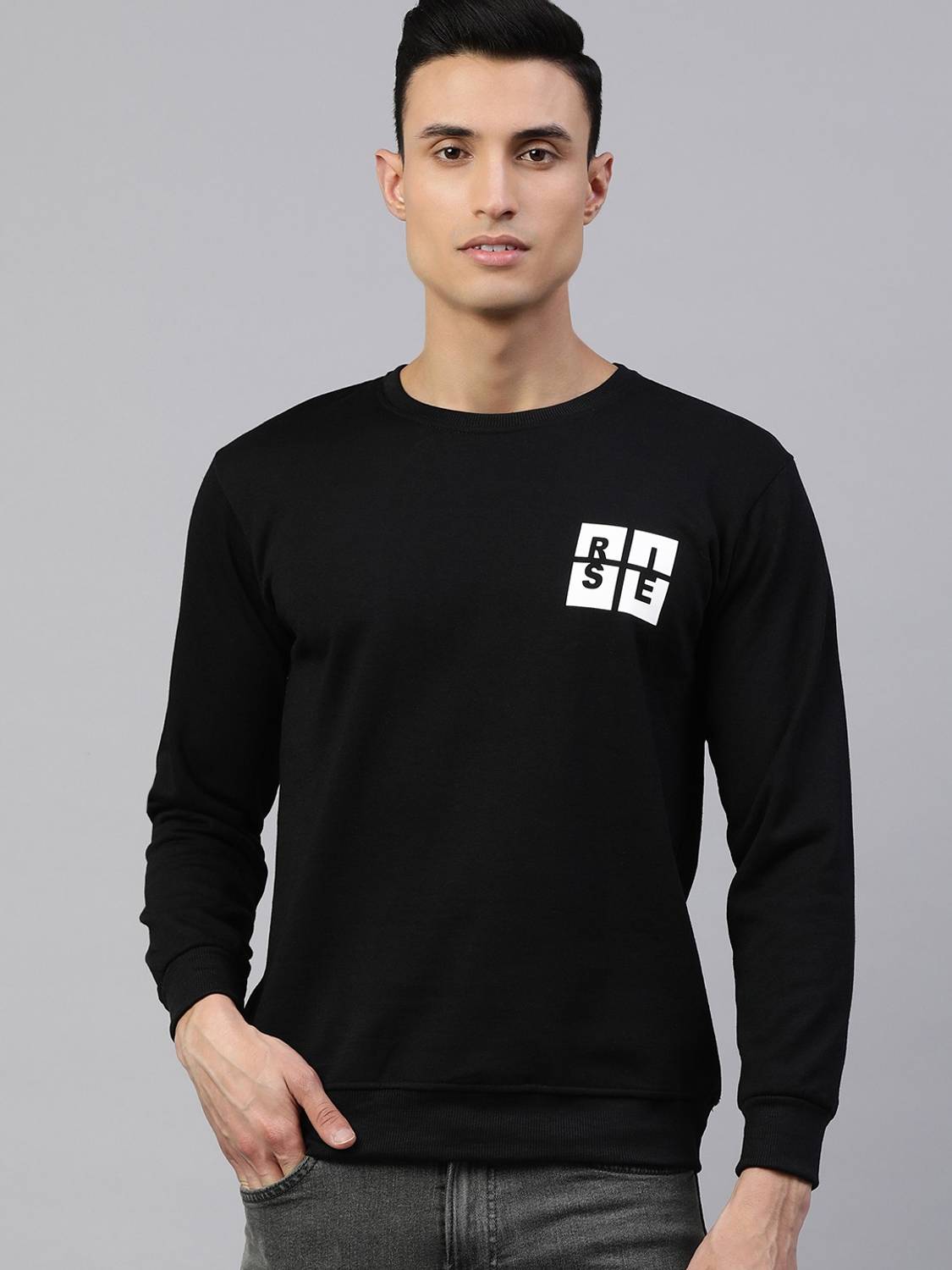 ADBUCKS Full Sleeve Printed Men Sweatshirt