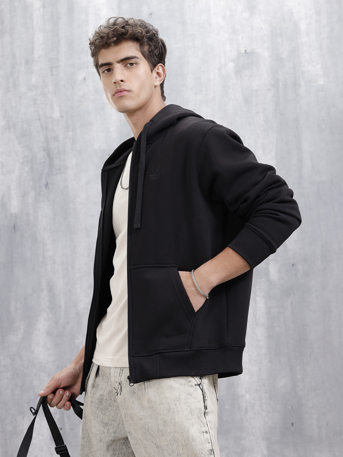 Image of WROGN Full Sleeve Solid Men Sweatshirt