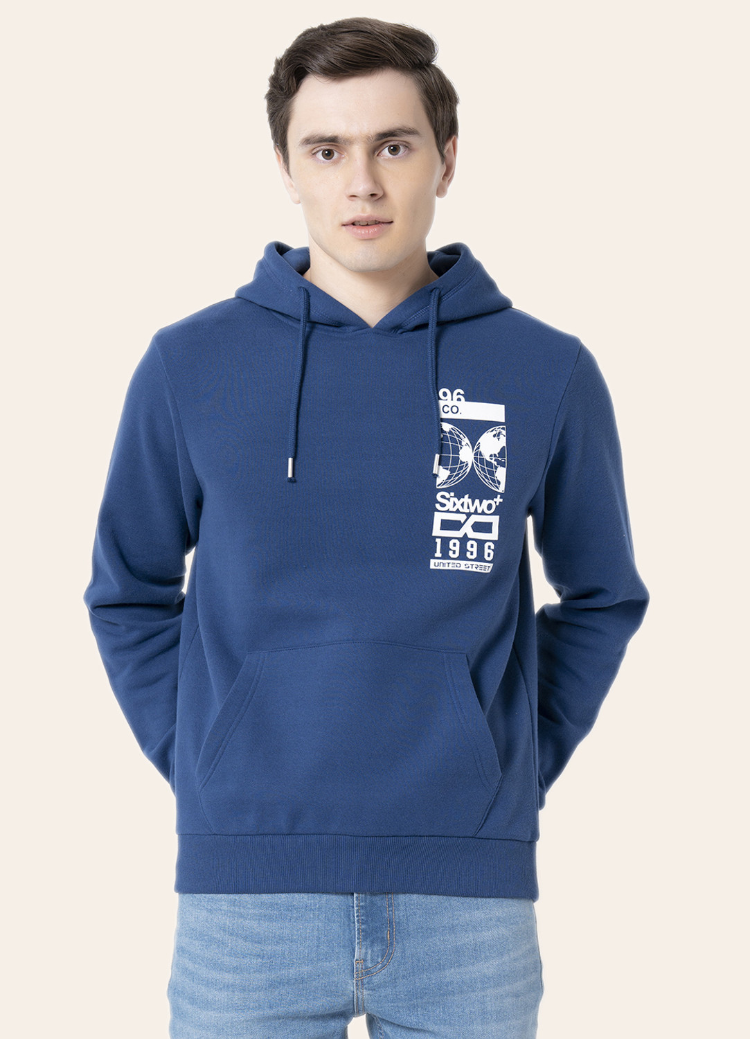 Image of RED TAPE Full Sleeve Graphic Print Men Sweatshirt
