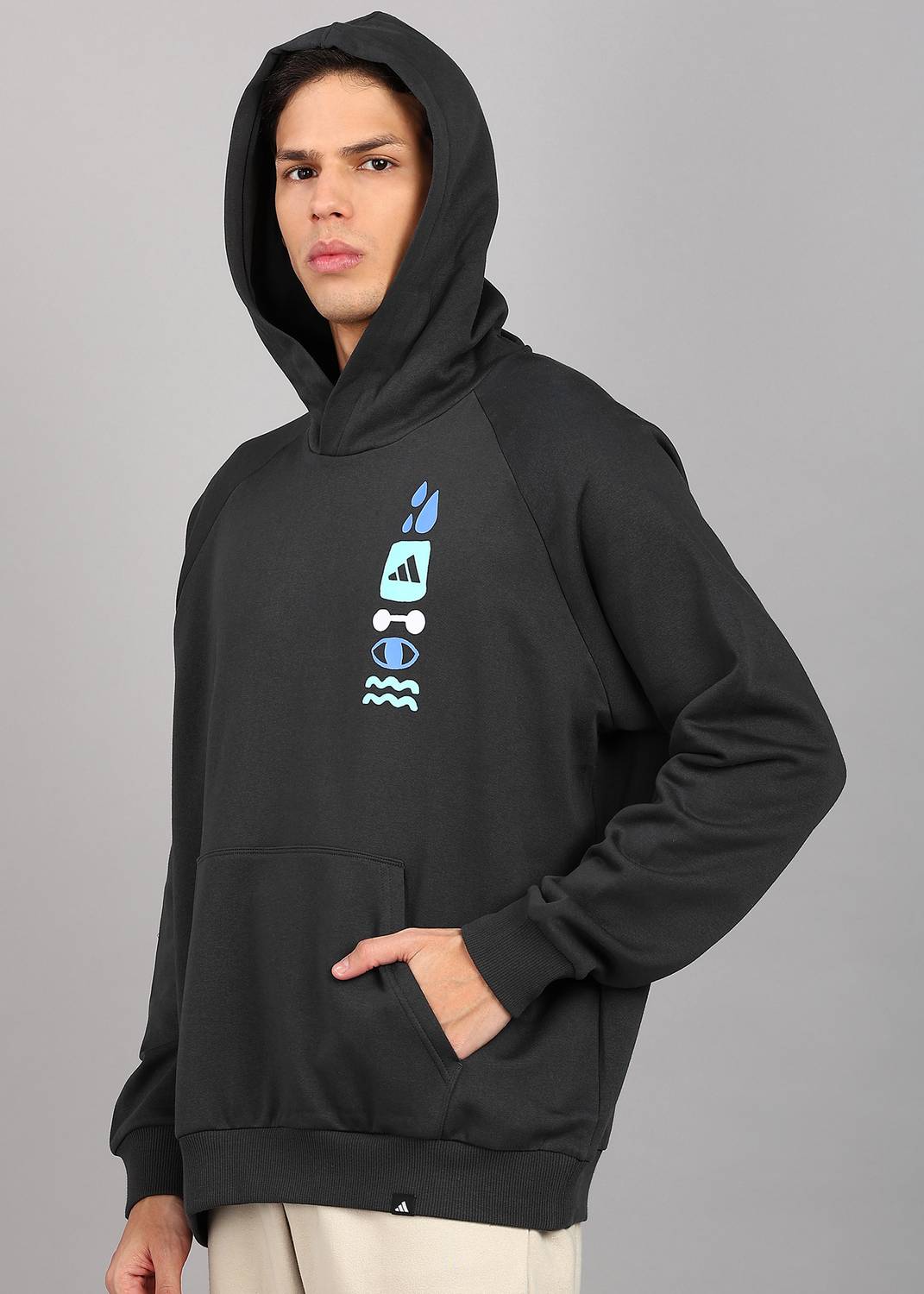 ADIDAS Full Sleeve Printed Men Sweatshirt - Buy ADIDAS Full Sleeve