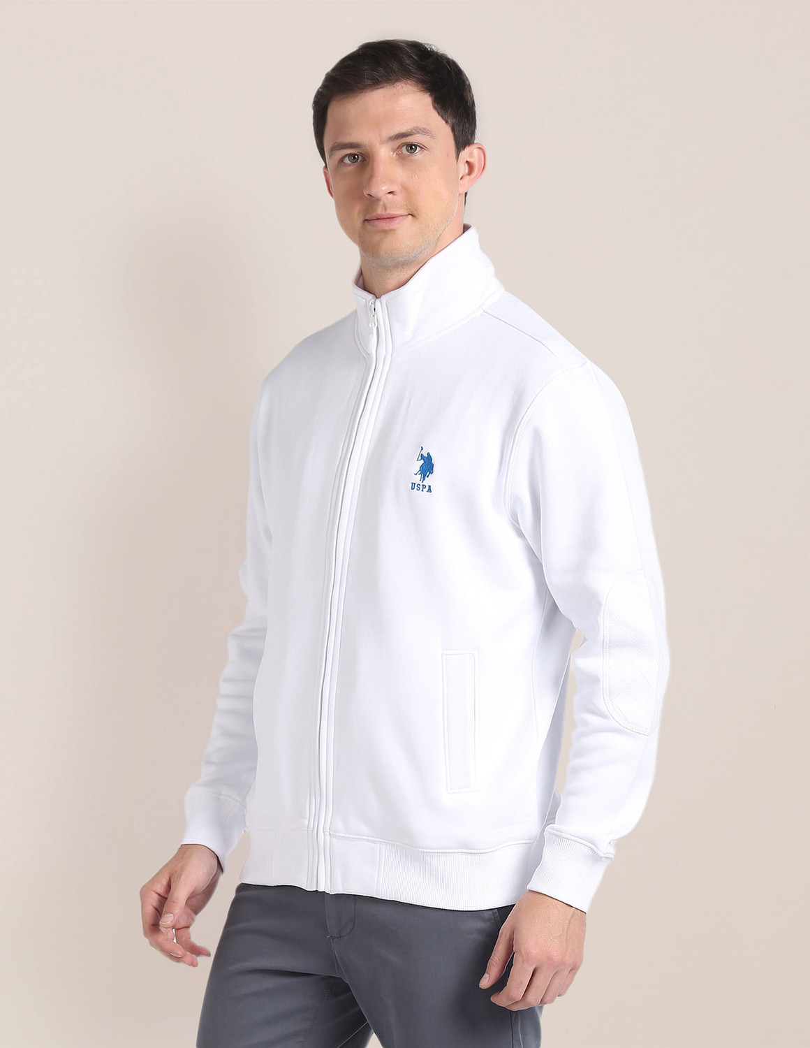Image of U.S. POLO ASSN. Men Full Sleeve Solid Sweatshirt