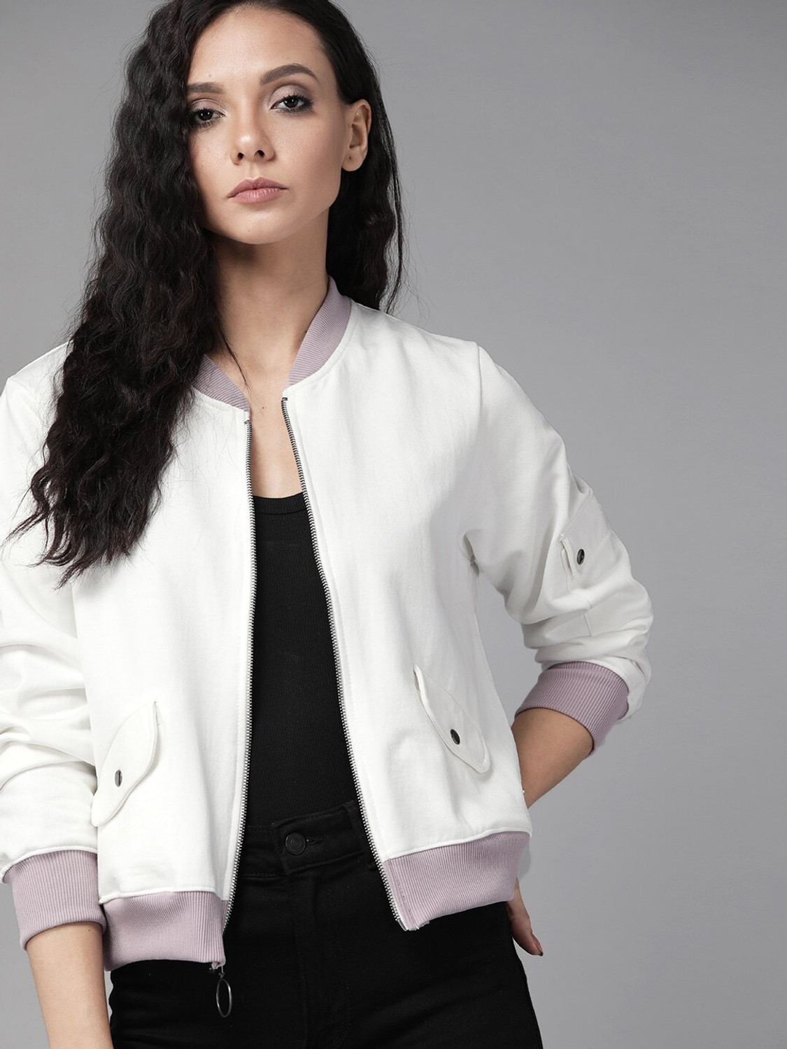 Image of Roadster Full Sleeve Solid Women Sweatshirt