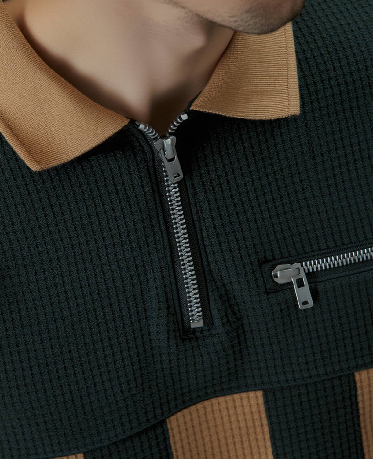 Try Full Sleeve Color Block Men Sweatshirt - Image 2