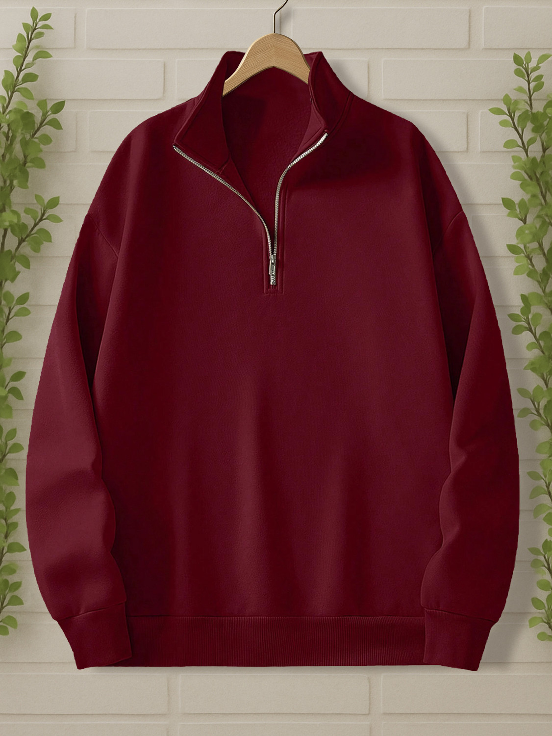 Image of TeeWink Full Sleeve Solid Men Sweatshirt