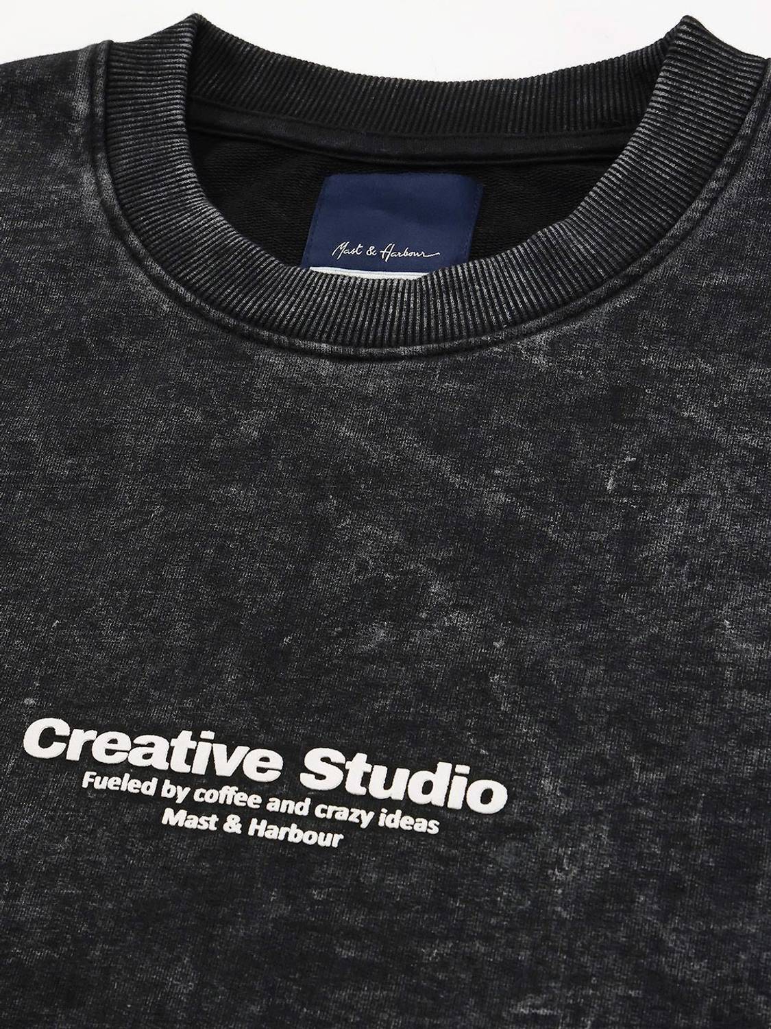 Mast & Harbour Men Full Sleeve Printed Sweatshirt - Image 3