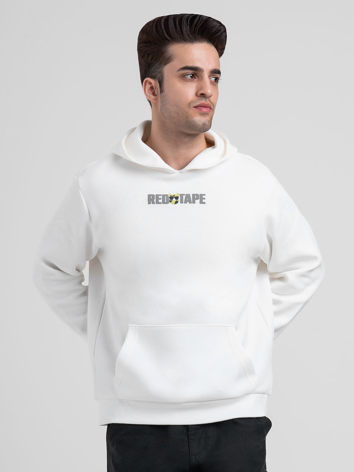 Image of RED TAPE Full Sleeve Graphic Print Men Sweatshirt