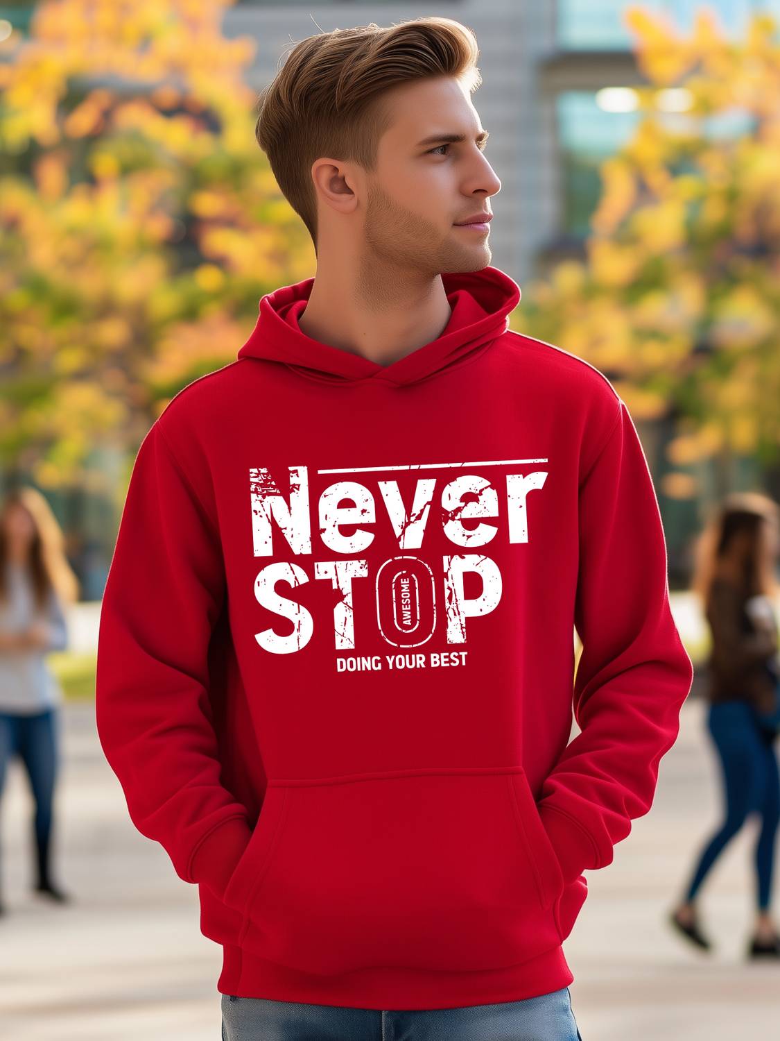 BUKKL Full Sleeve Graphic Print Men Sweatshirt
