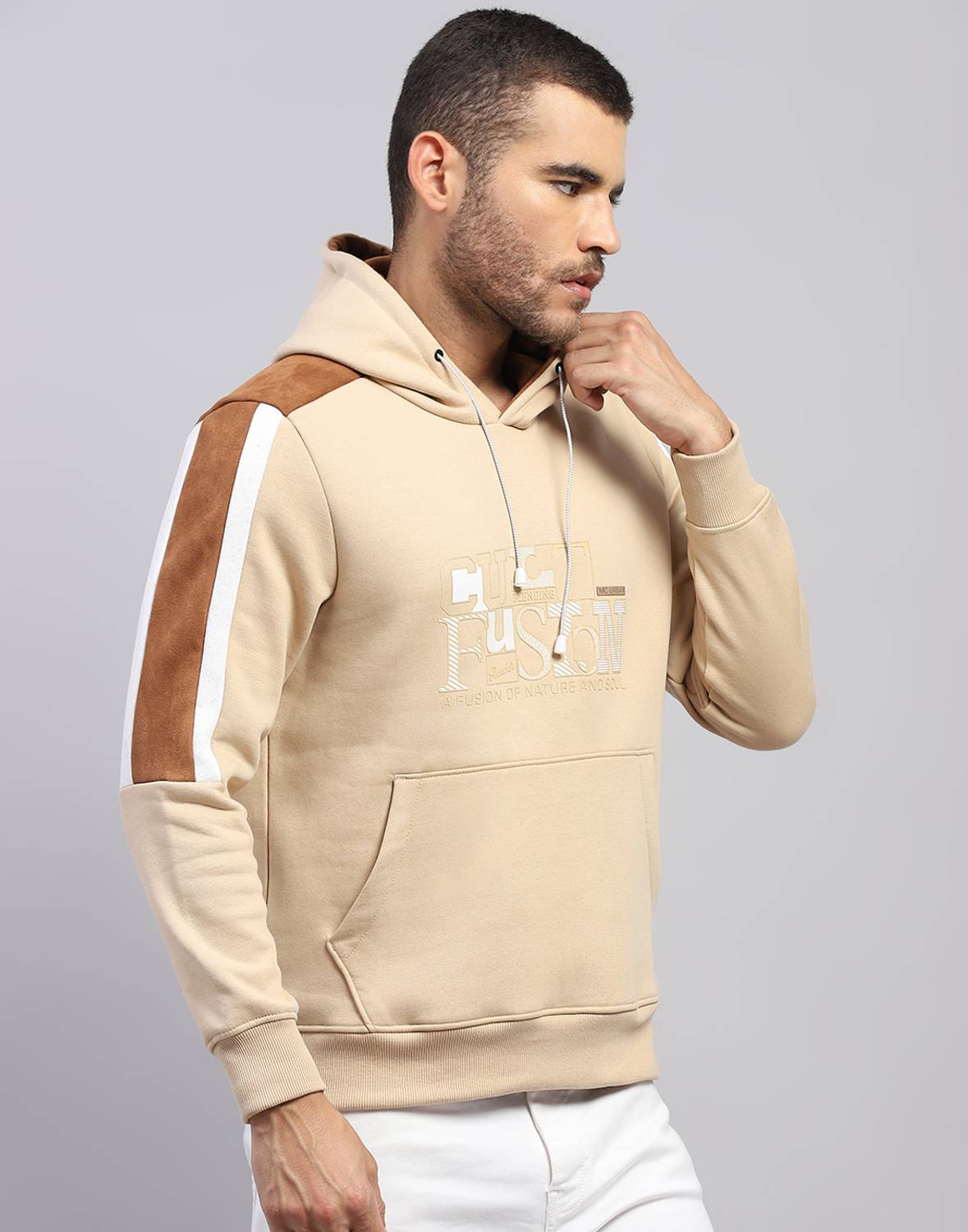 MONTE CARLO Full Sleeve Solid Men Sweatshirt - Image 3