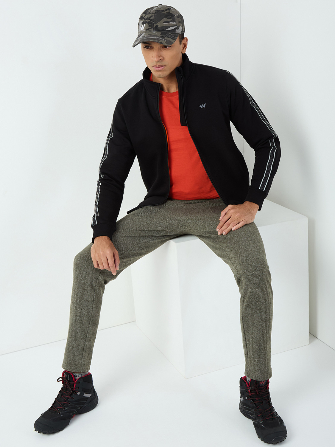 Image of Wildcraft Full Sleeve Solid Men Sweatshirt