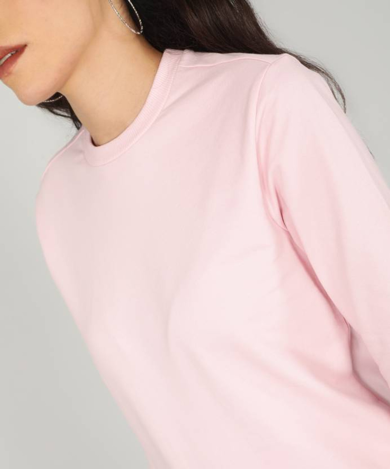 Image of VAN HEUSEN Full Sleeve Solid Women Sweatshirt