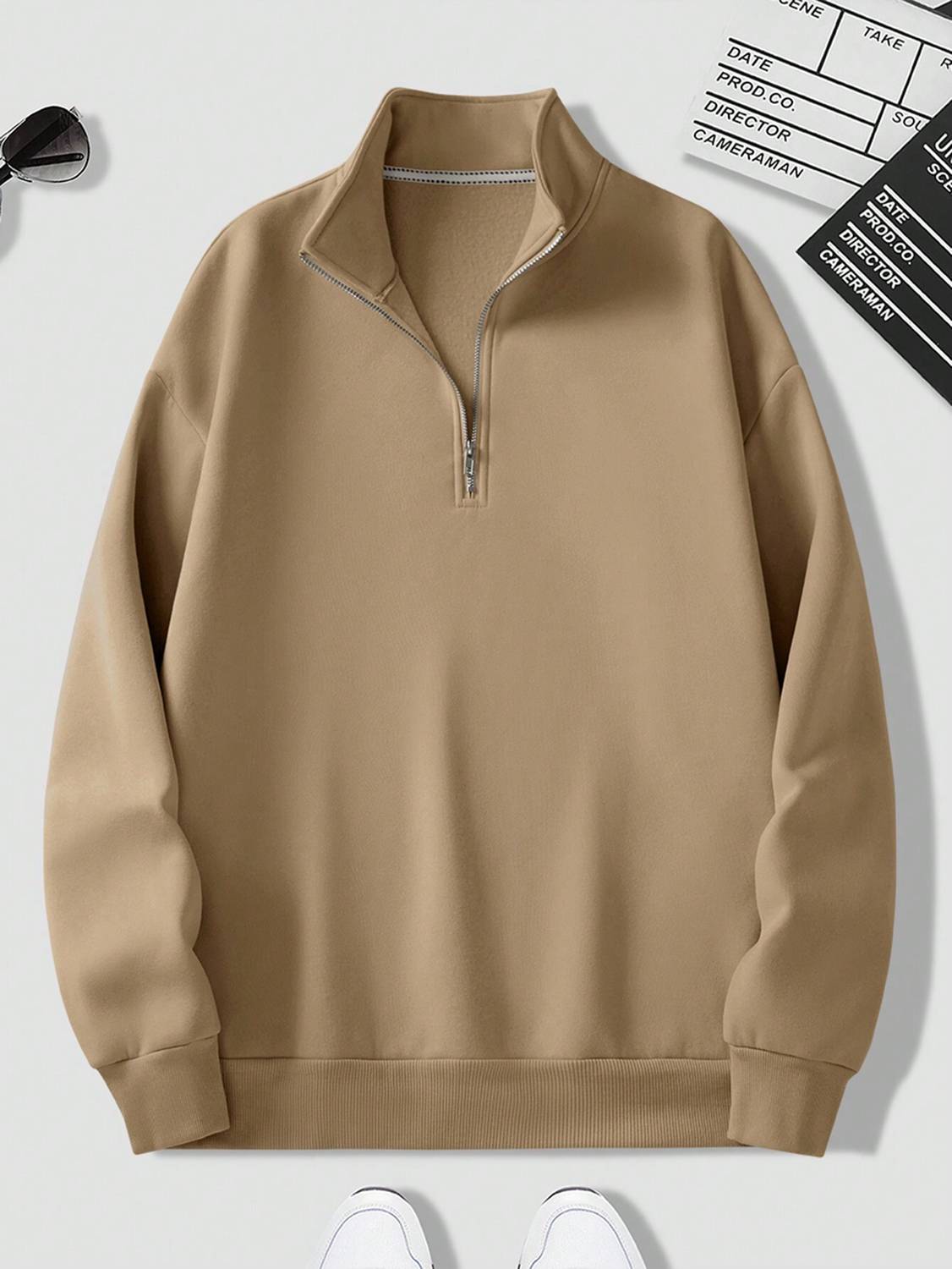 Stockton Full Sleeve Solid Men Sweatshirt - Image 1