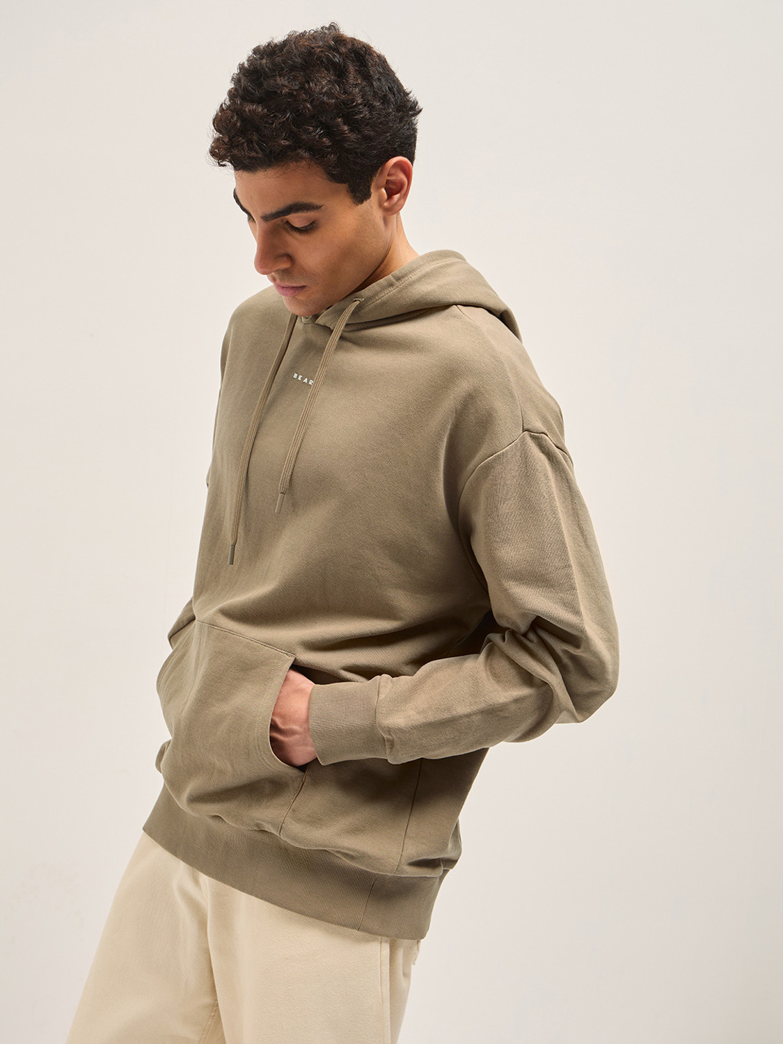 Image of THE BEAR HOUSE Full Sleeve Solid Men Sweatshirt