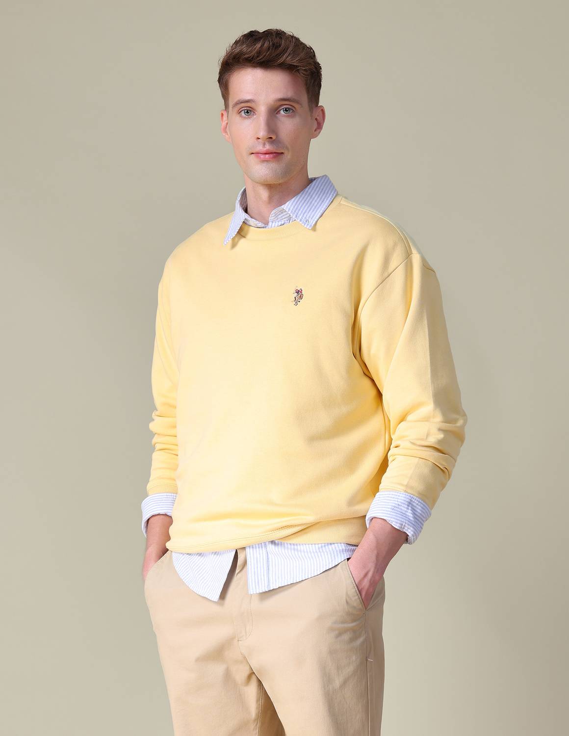 U.S. Polo Assn. Men Blue Sweatshirt - Image 1