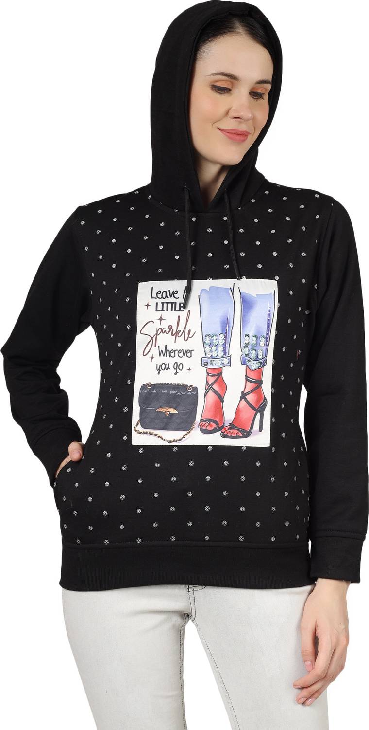 Blushh Collection Full Sleeve Graphic Print Women Sweatshirt