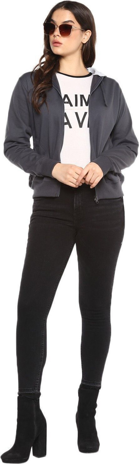 Image of Alan Jones Full Sleeve Solid Women Sweatshirt