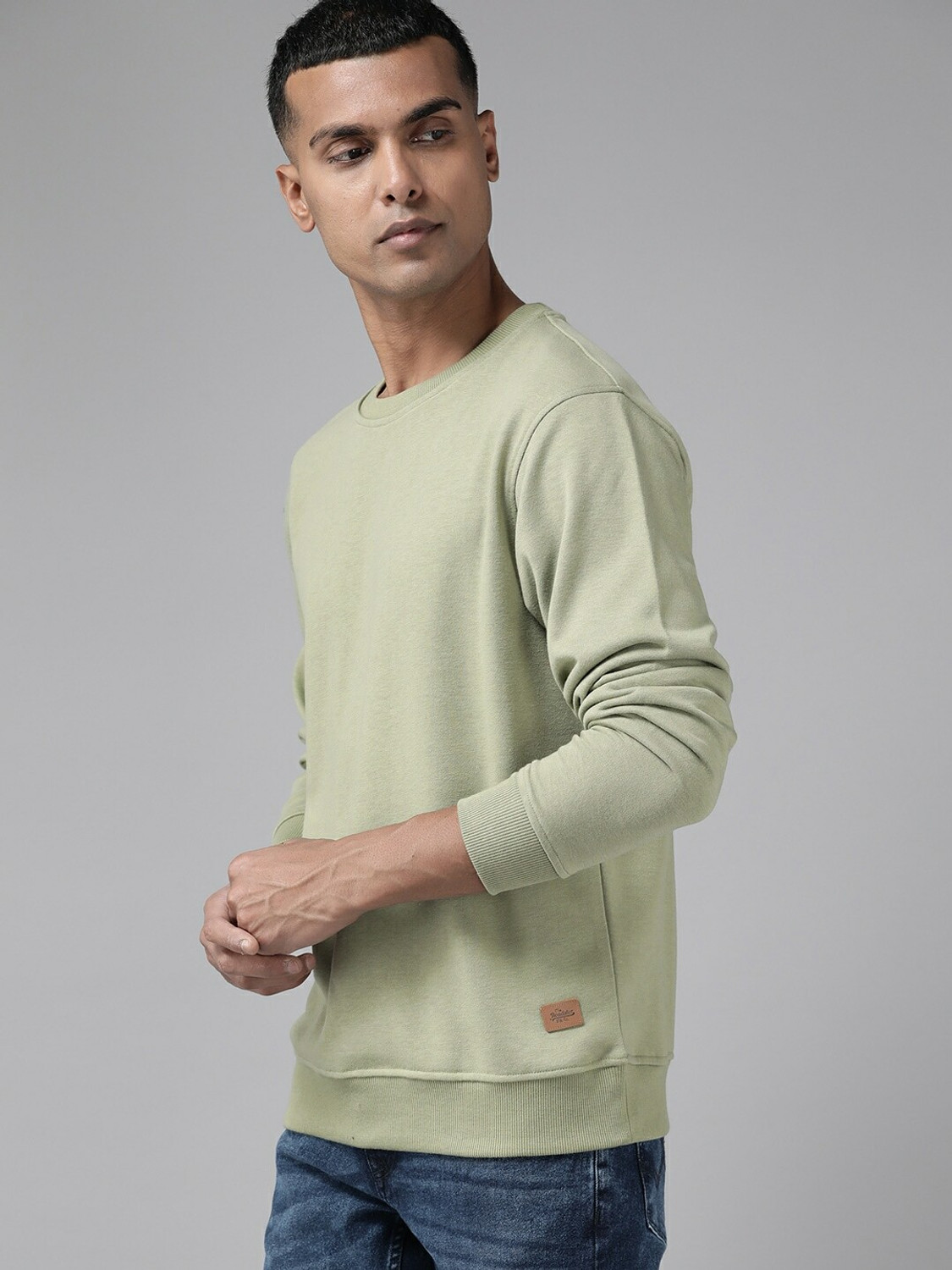 Image of Roadster Full Sleeve Solid Men Sweatshirt