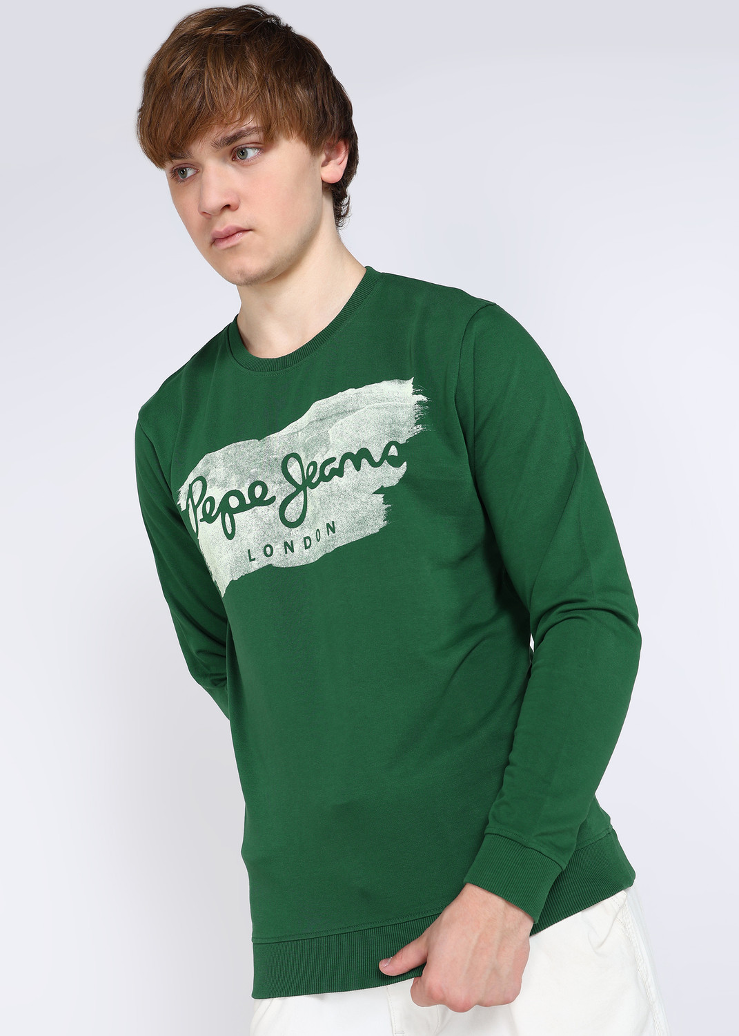 Image of Pepe Jeans Full Sleeve Graphic Print Men Sweatshirt