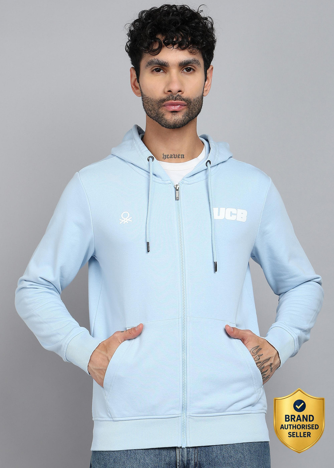 United Colors of Benetton Full Sleeve Solid Men Sweatshirt