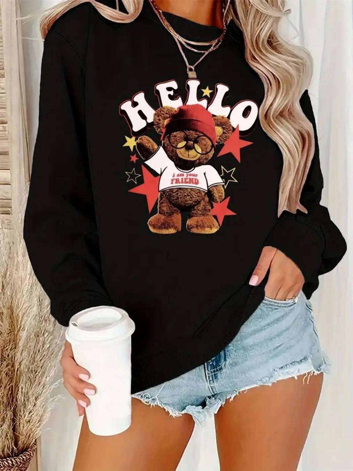 Adel Wear Full Sleeve Printed Women Sweatshirt